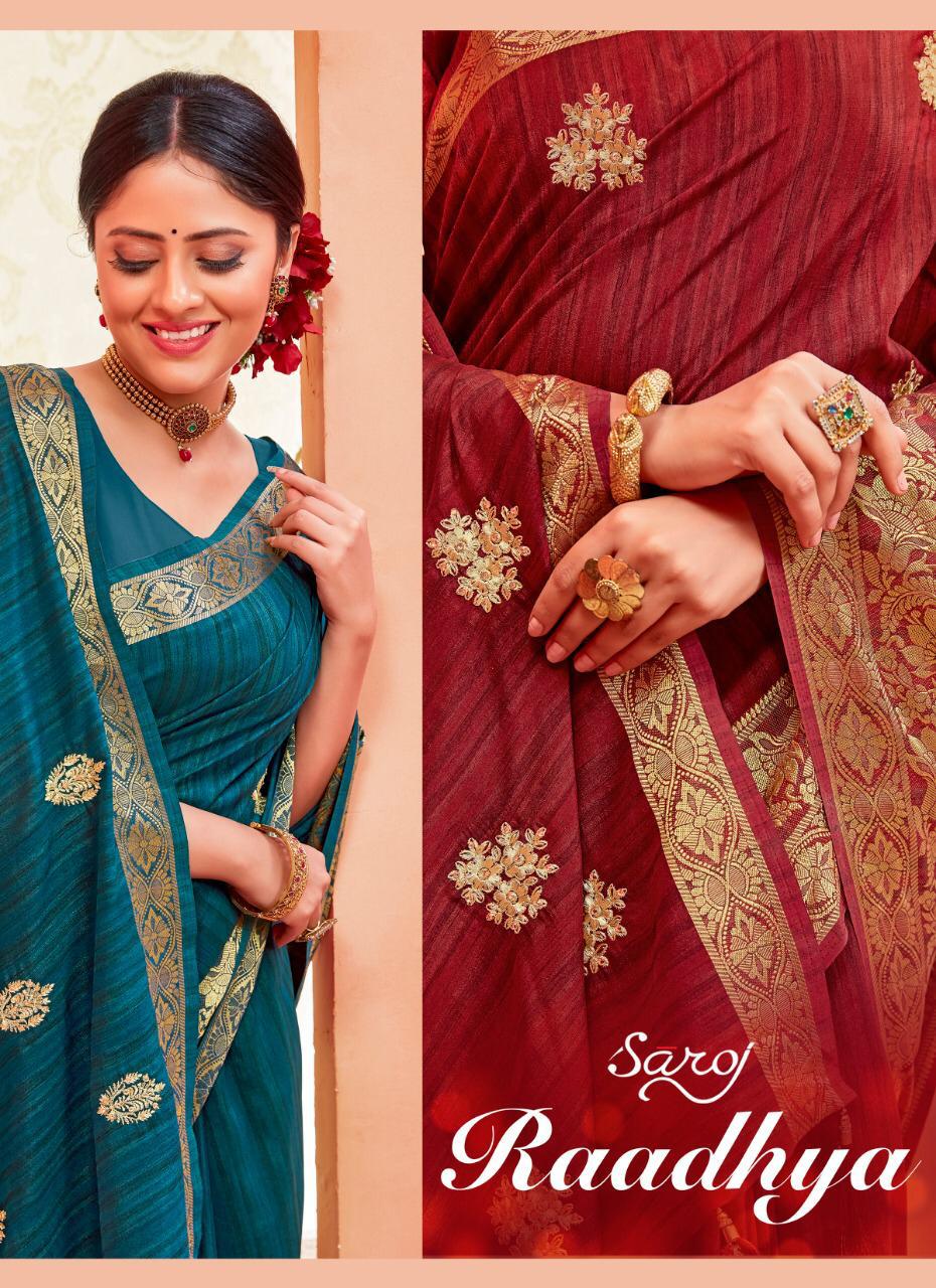 Saroj Raadhya Vichitra Silk Traditional Wear Saree