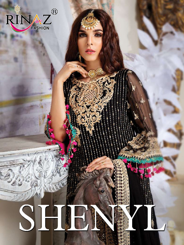 Shenly By Rinaz Georgette Embroidery Pakistani Style Dress Materials