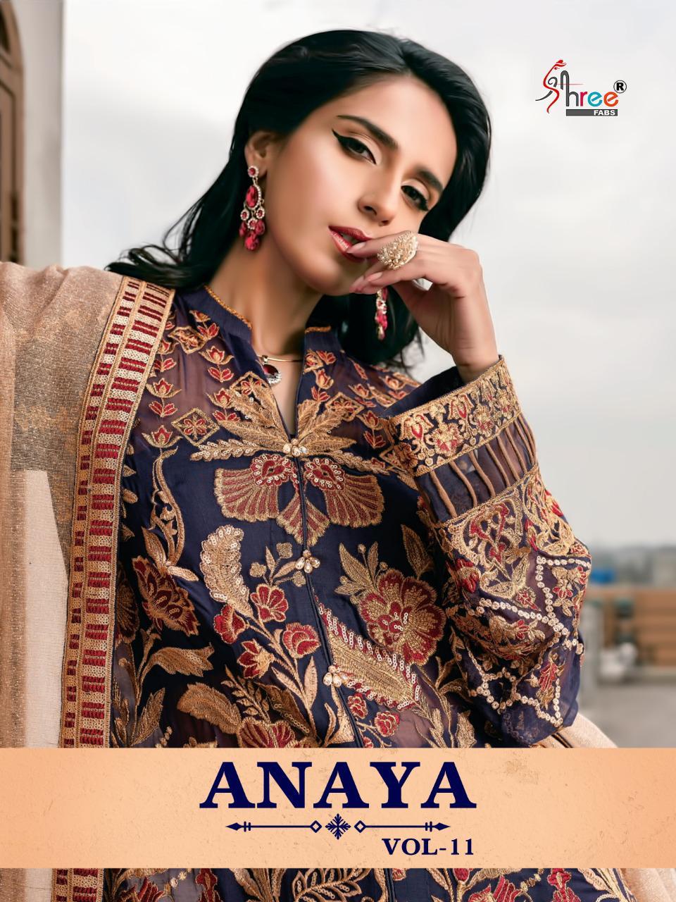 Shree Fabs Anaya Vol 11 Georgette Pakistani Dress Materials