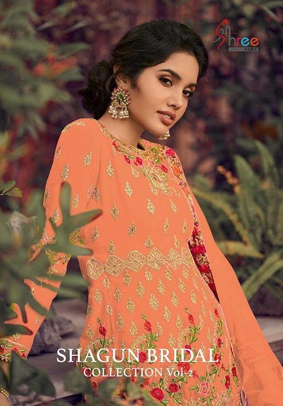 Shree Fabs Shagun Bridal Collection Vol 2 Georgette Garara Style Suits