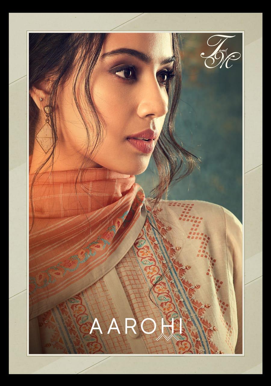 T And M Launch Aarohi Cotton Digital Print Heavy Look Salwar Suit