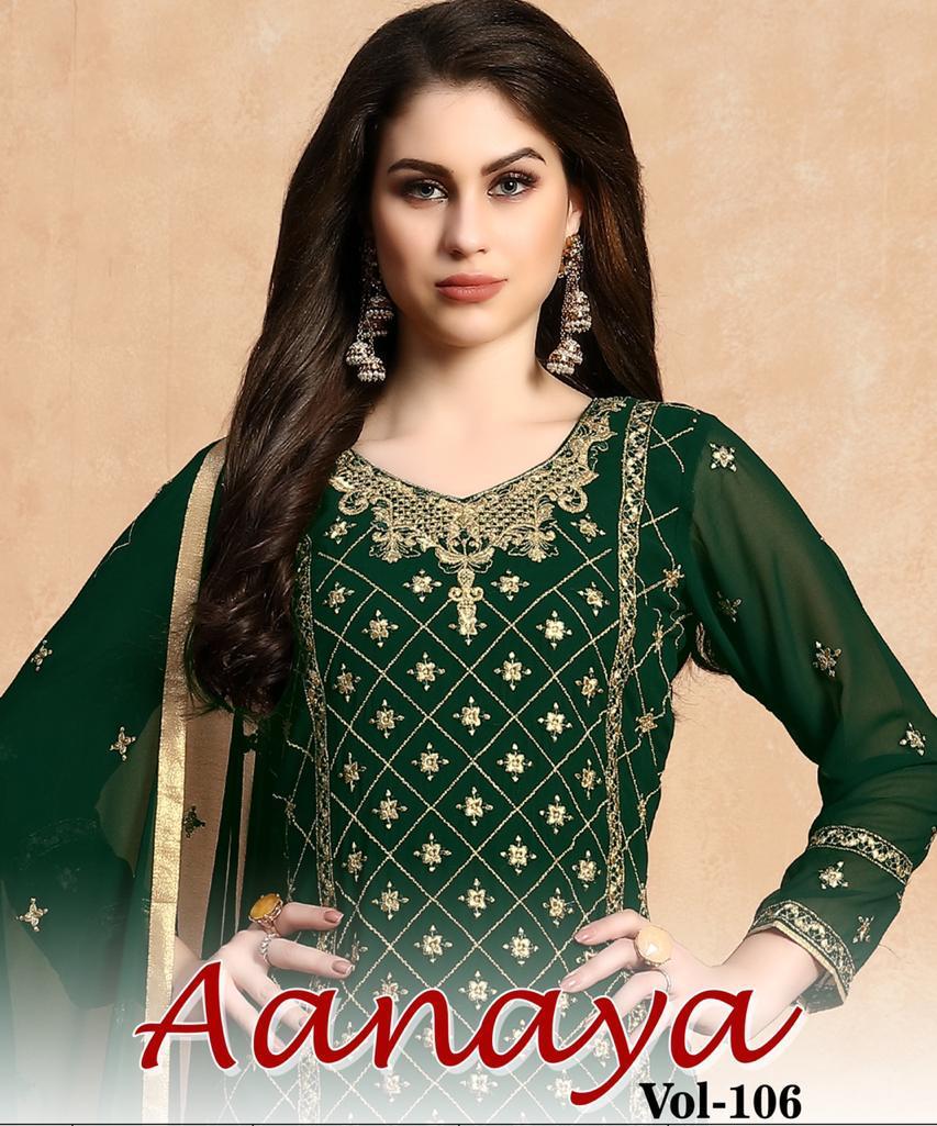 Twisha Present Aanaya Vol 106 Georgette Designer Salwar Suits