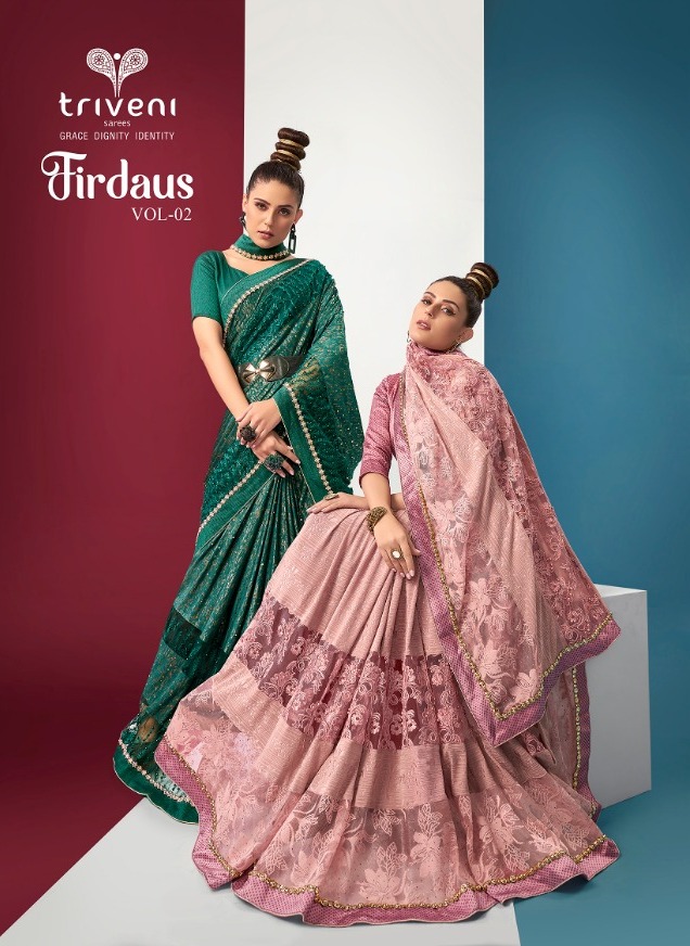 Firdaus Vol 2 By Triveni Rich Fancy Saree Collection Online Saree Store