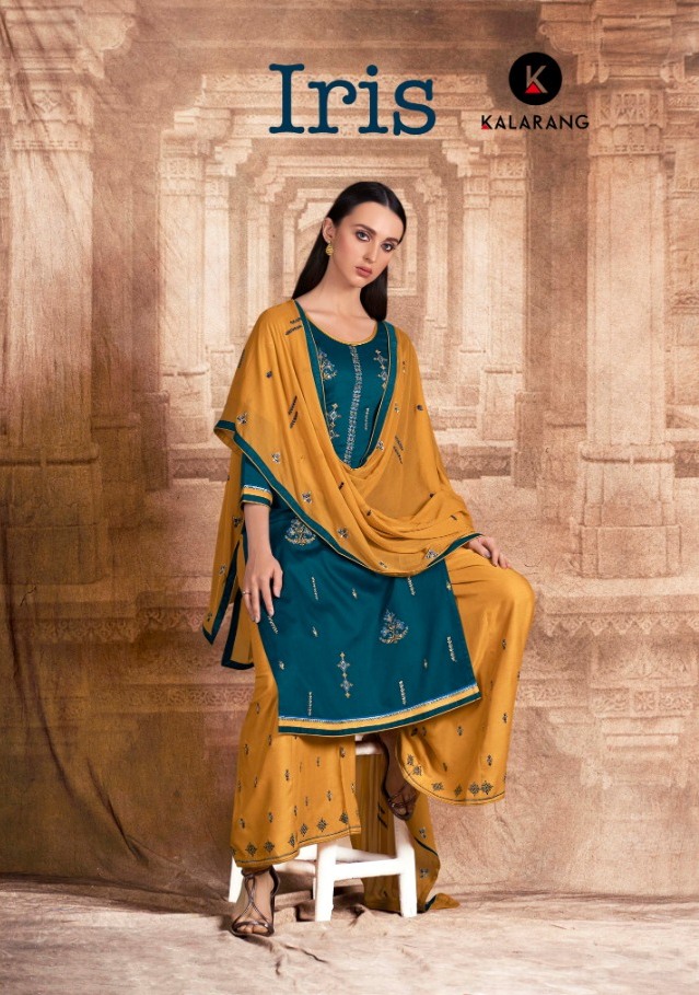 Kalarang Launching Iris Jam Silk Cotton Salwar Suit Wholesaler