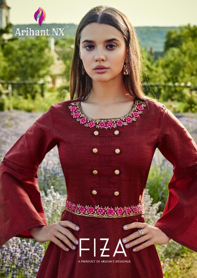 Arihant Fiza Silk Cotton Fancy Long Gown Collection