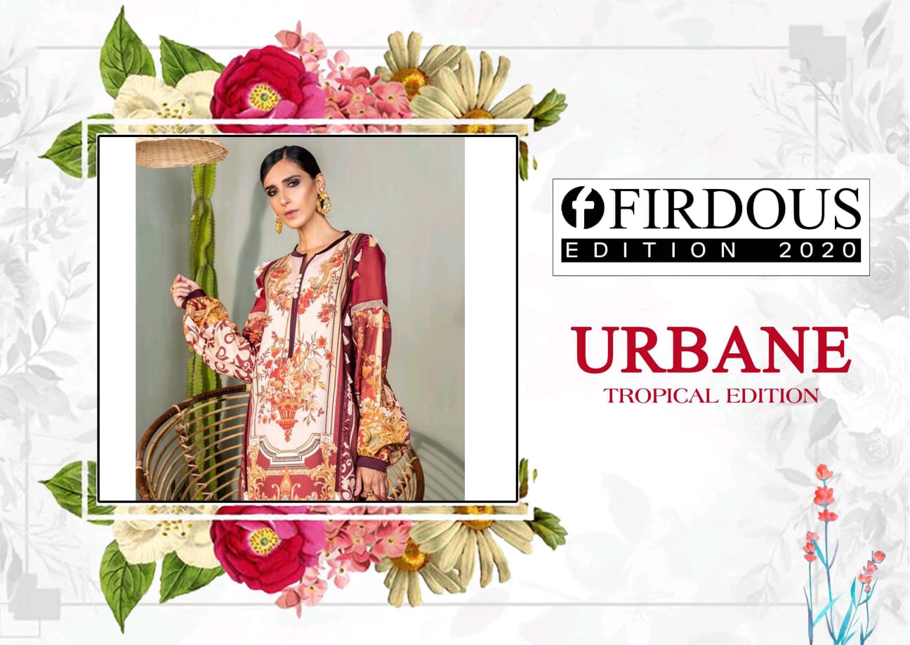 Firdous Edition 2020 Urbane Cotton Printed Pakistani Dress Materials