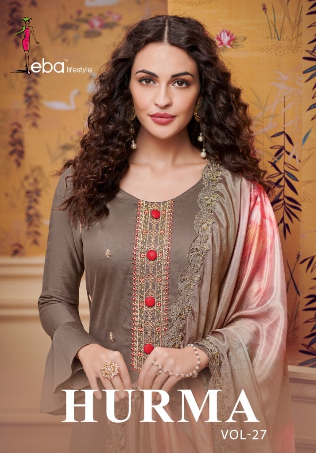 Hurma Vol 27 By Eba Lifestyle Pure Jam Cotton Fancy Suits Designs