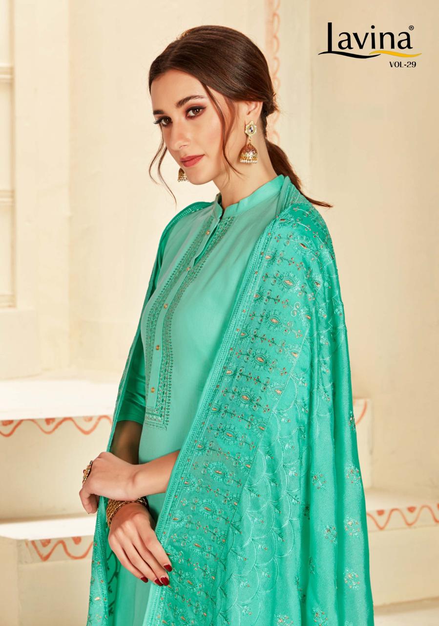 Lavina Vol 29 Tusser Silk Ladies Suits Collection New Designs 2020