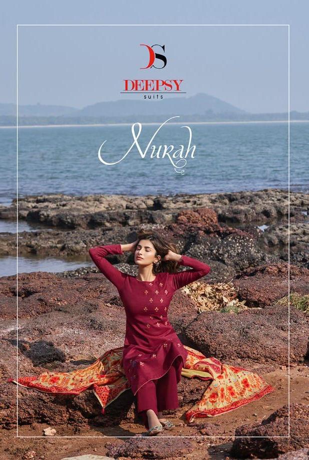 Nurah By Deepsy Jam Cotton Embroidery Suits And Salwar Kameez