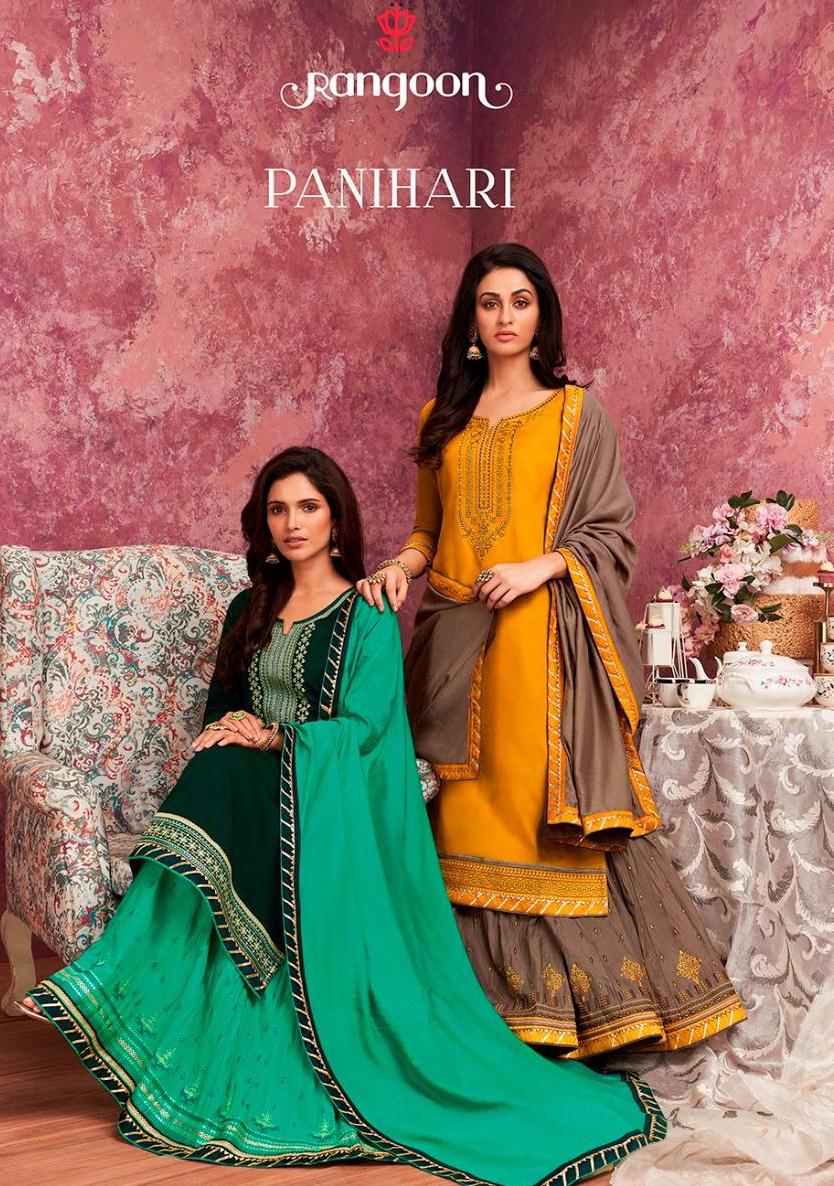 Rangoon Panihari Rayon With Work Party Wear Readymade Salwar Kameez