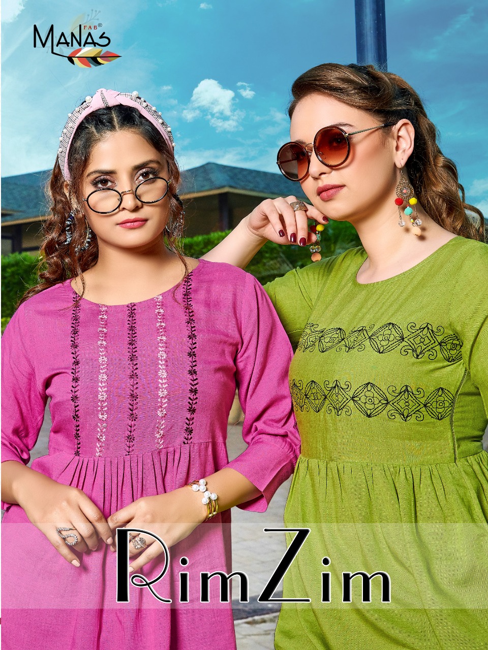 Rimzim By Manas Viscose Rayon Short Top For Summer Special