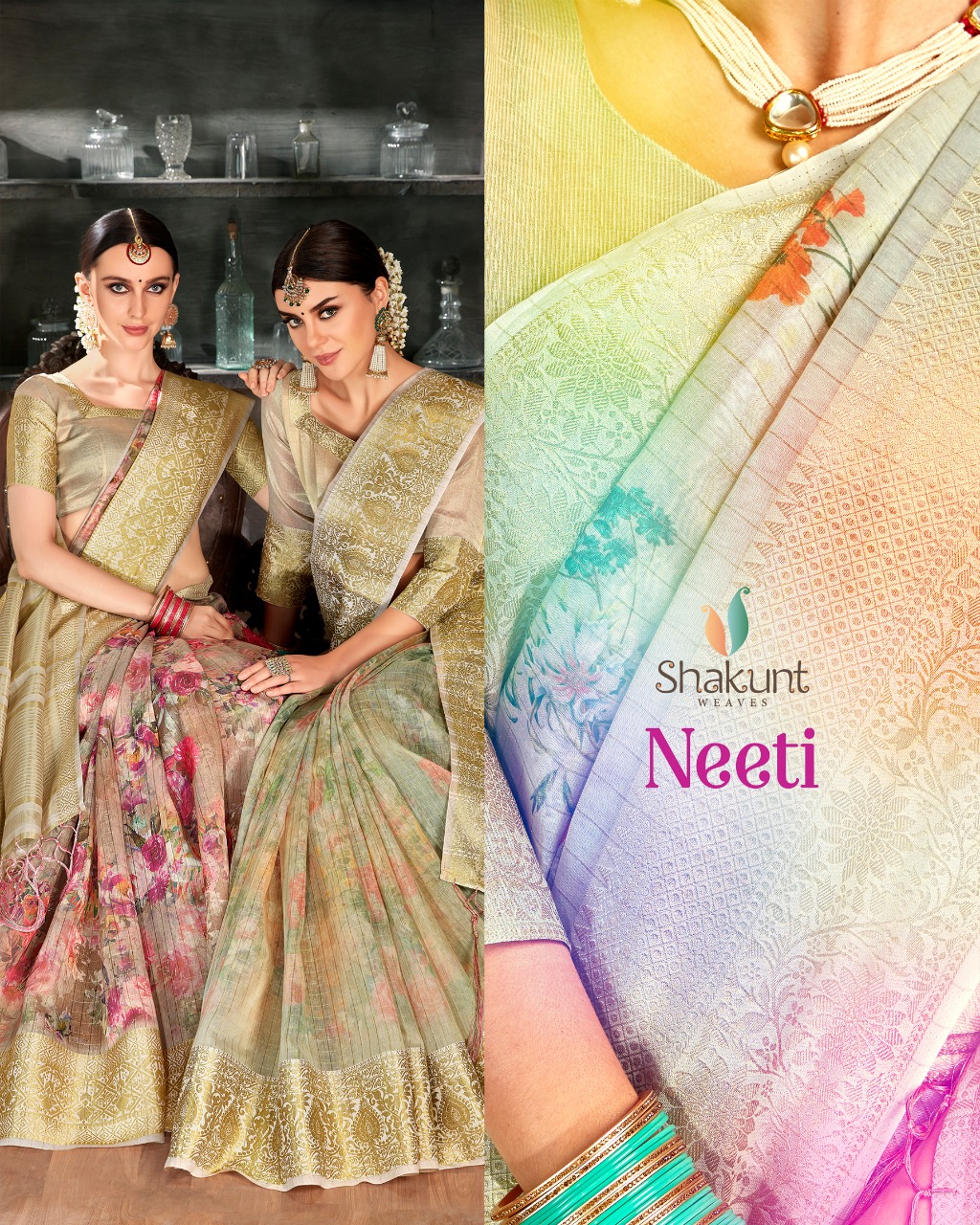 Shakunt Present Neeti Exclusive Designer Fancy Saree Collection