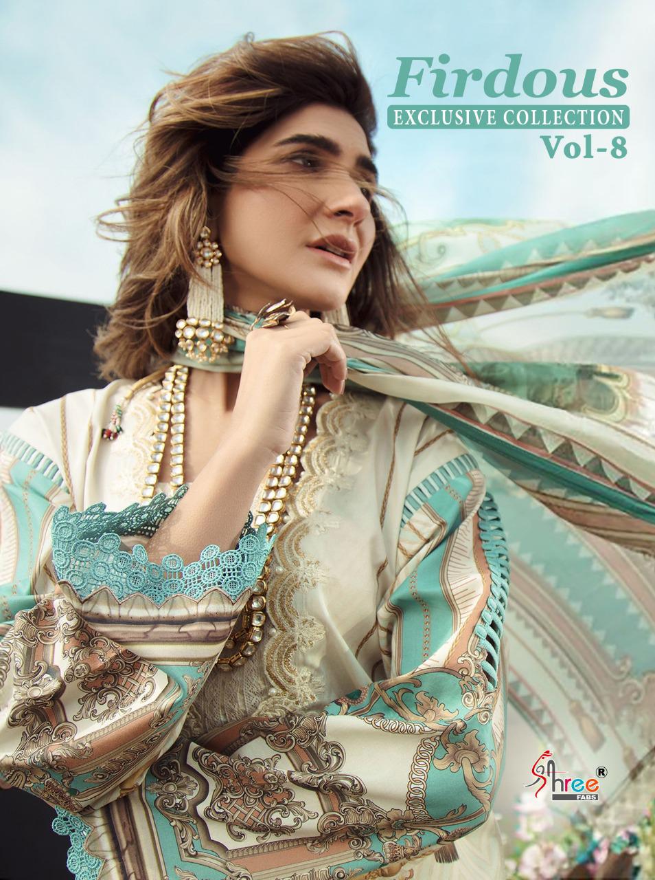 Shree Fab Firdous Exclusive Collecions Vol 8 Jam Silk Digital Print Salwar Suit