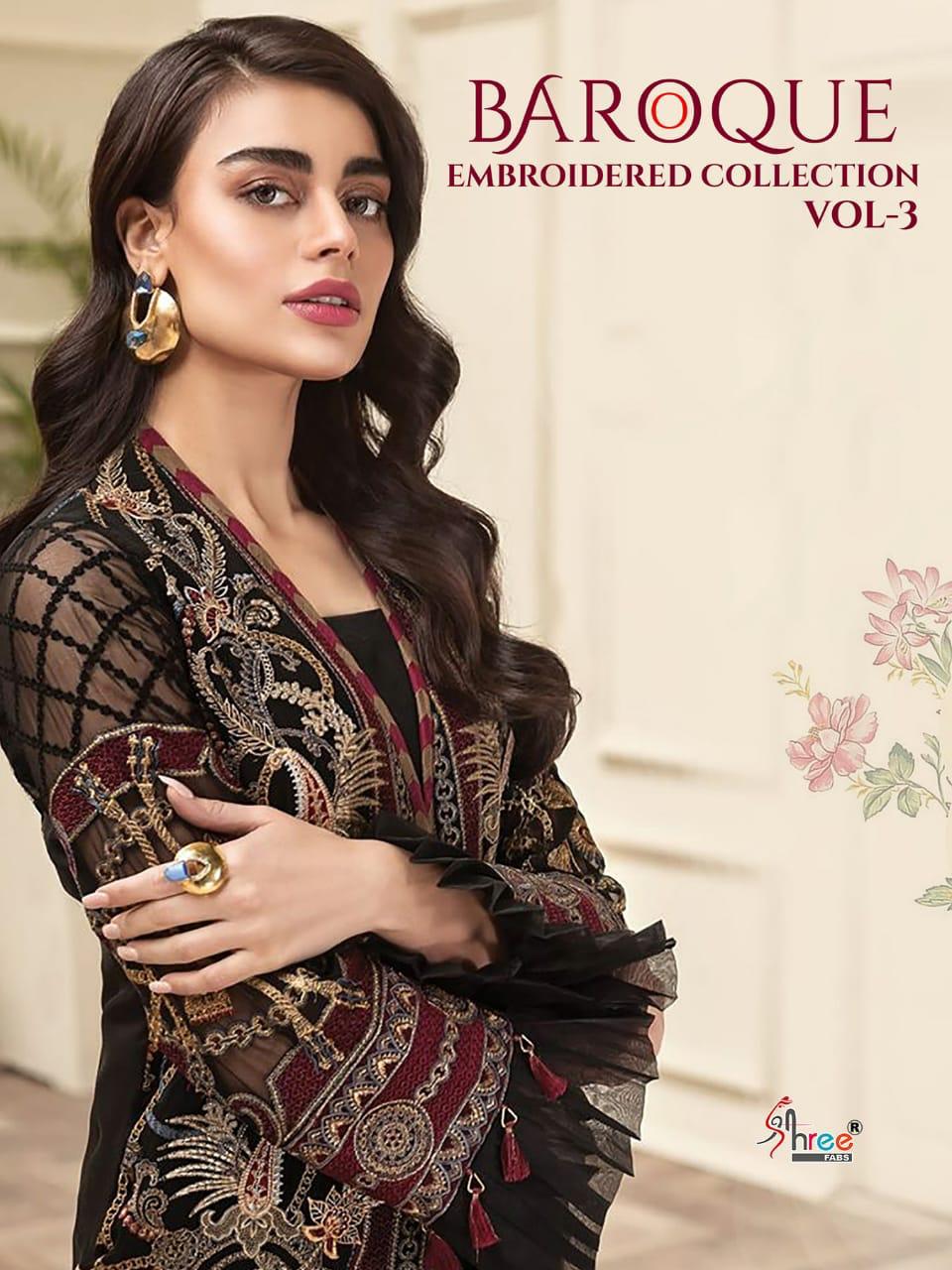 Shree Fabs Baroque Embroidered Collection Vol 3 Georgette Pakistani Suits