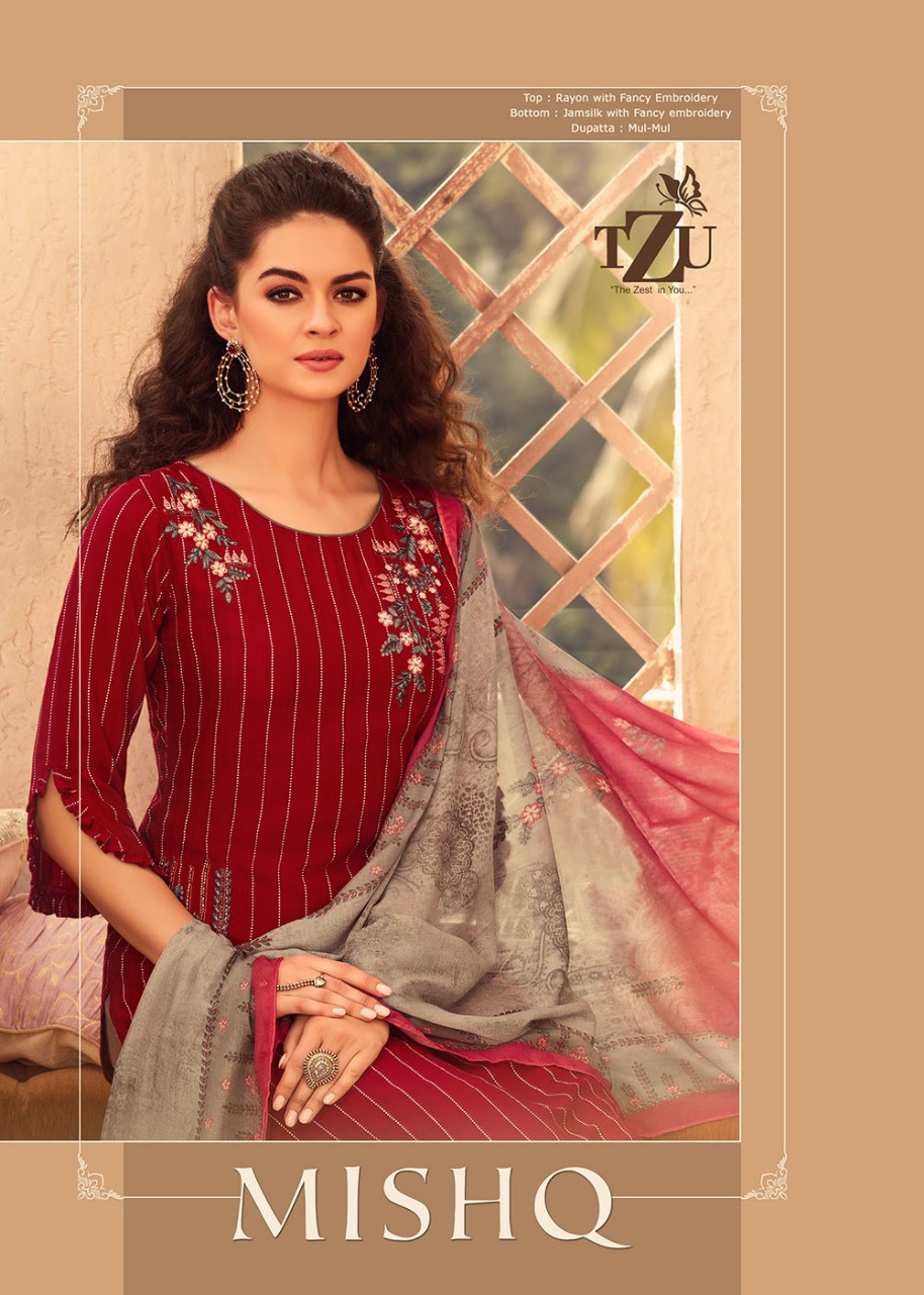 Tzu Mishq Cotton Rayon Readymade Salwar Kameez Wholesaler