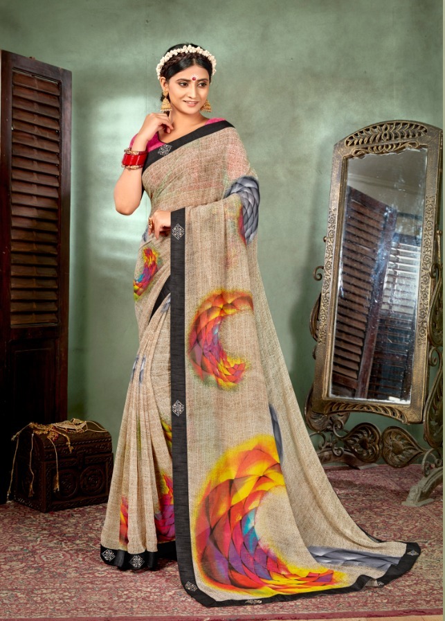 Vallabhi Present Jinal Georgette Printed Saree Collection