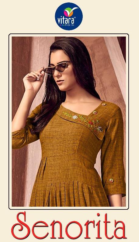 Vitara Fashion Launch Senorita Rayon Exclusive Stylish Kurti Collection