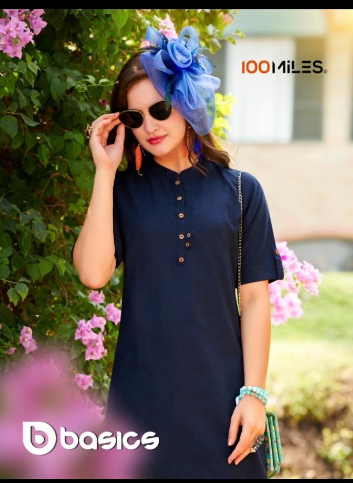 100 Miles Present Basics Rayon Fancy Stylish Kurti At Chepest Rate