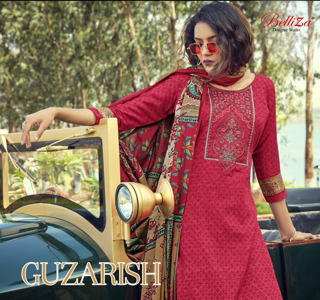 Belliza Designer Studio Guzarish Jam Cotton Salwar Suit At Best Price