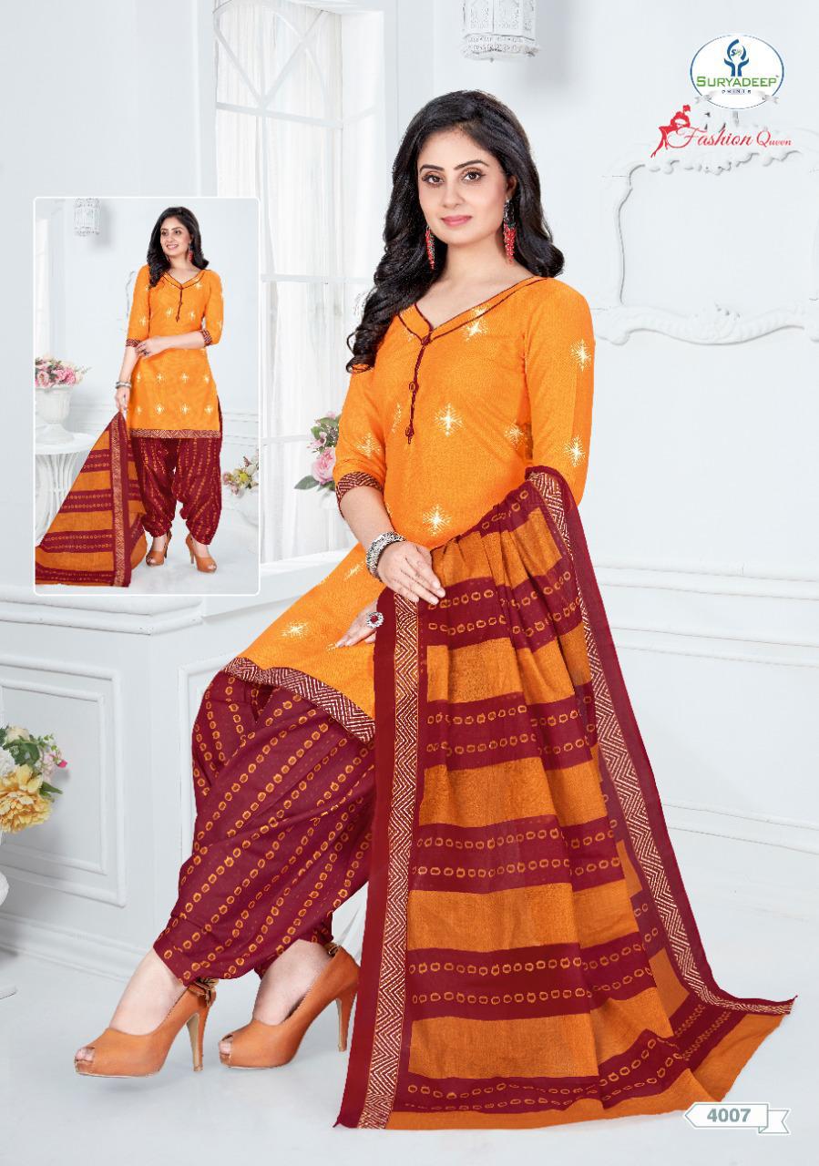 Fashion Queen Vol 4 By Miss World Cotton Casual Wear Salwar Suit