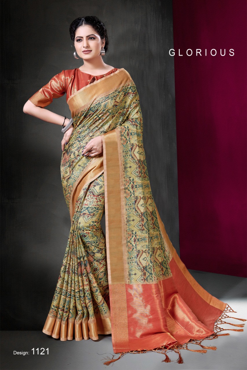 K4u Glorious 1113-1124 Series Bhagalpuri Silk Saree New Concept With New Design