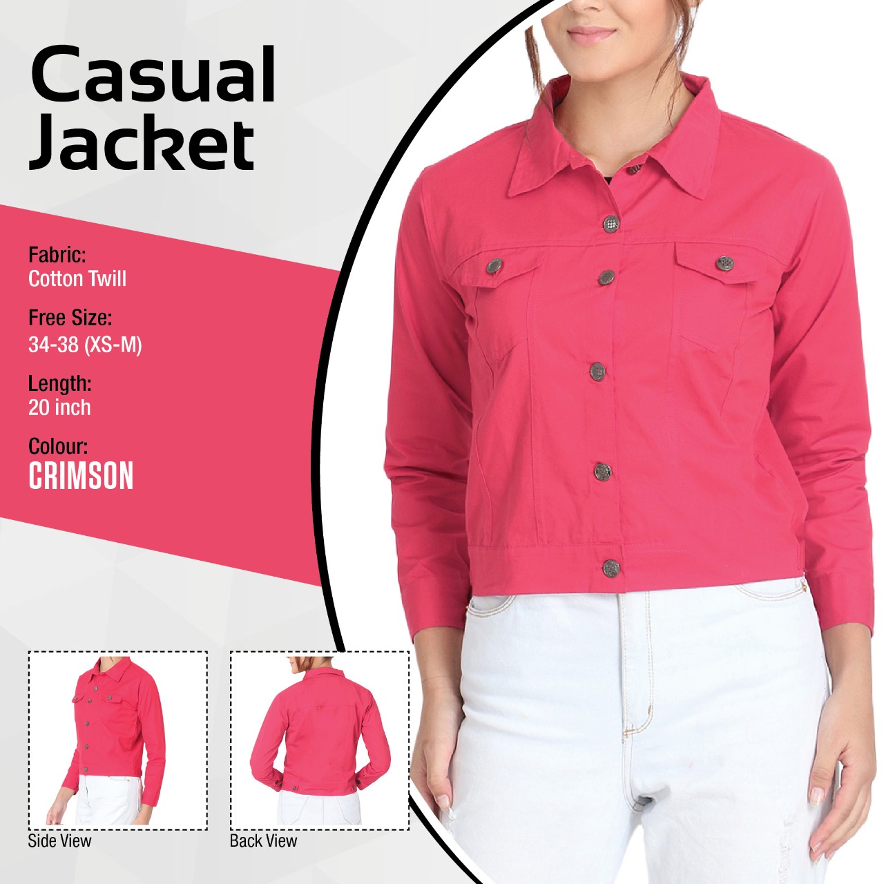 K4u Launch Casual Jacket Western Style Cotton Jacket Collection