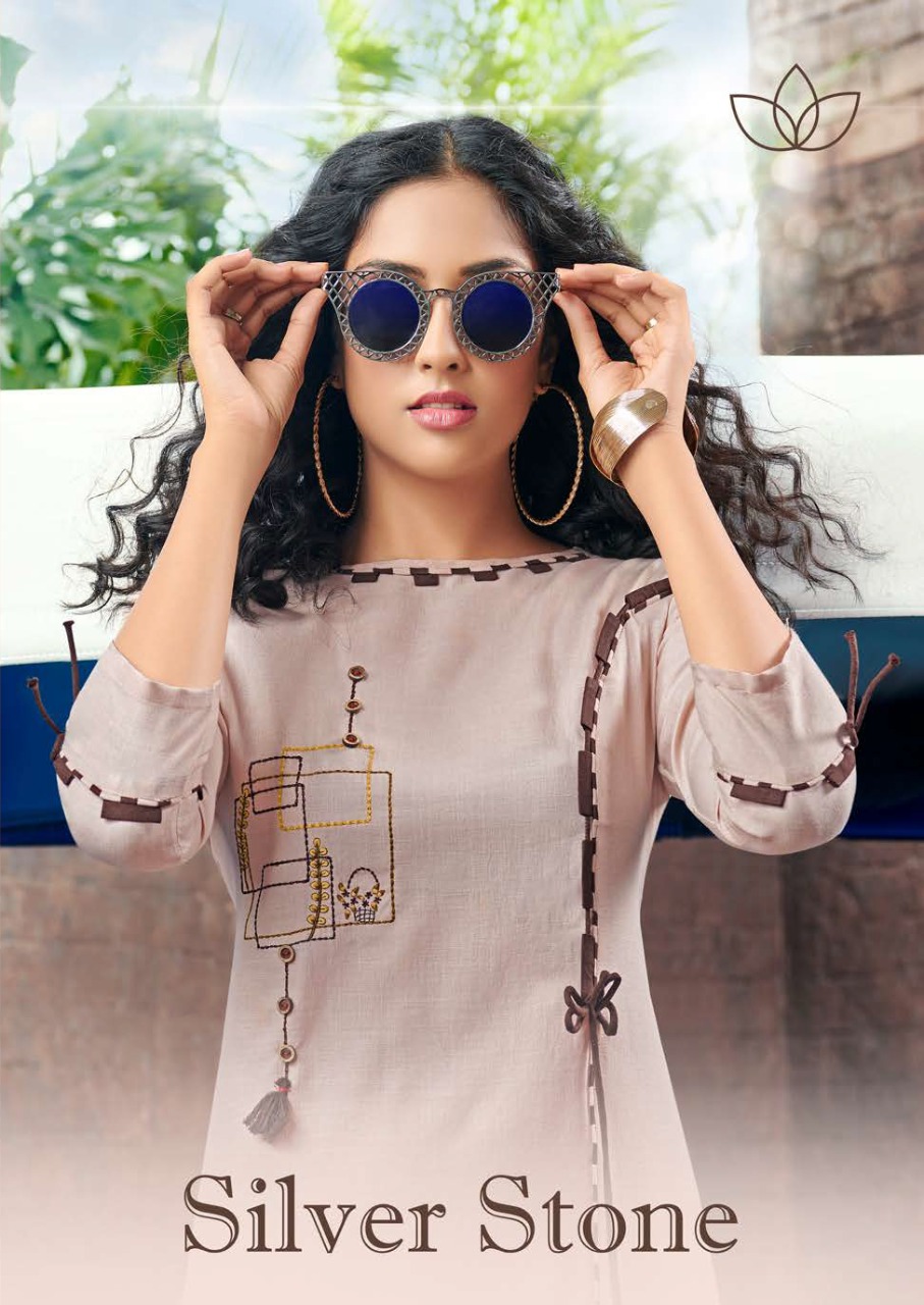 K4u Launch Silver Stone Magic Slub Fashionable Kurti Collection In India