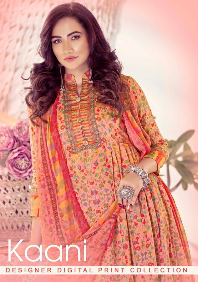 Kesar Karachi Present Kaani Jam Satin Designer Salwar Suit Collection