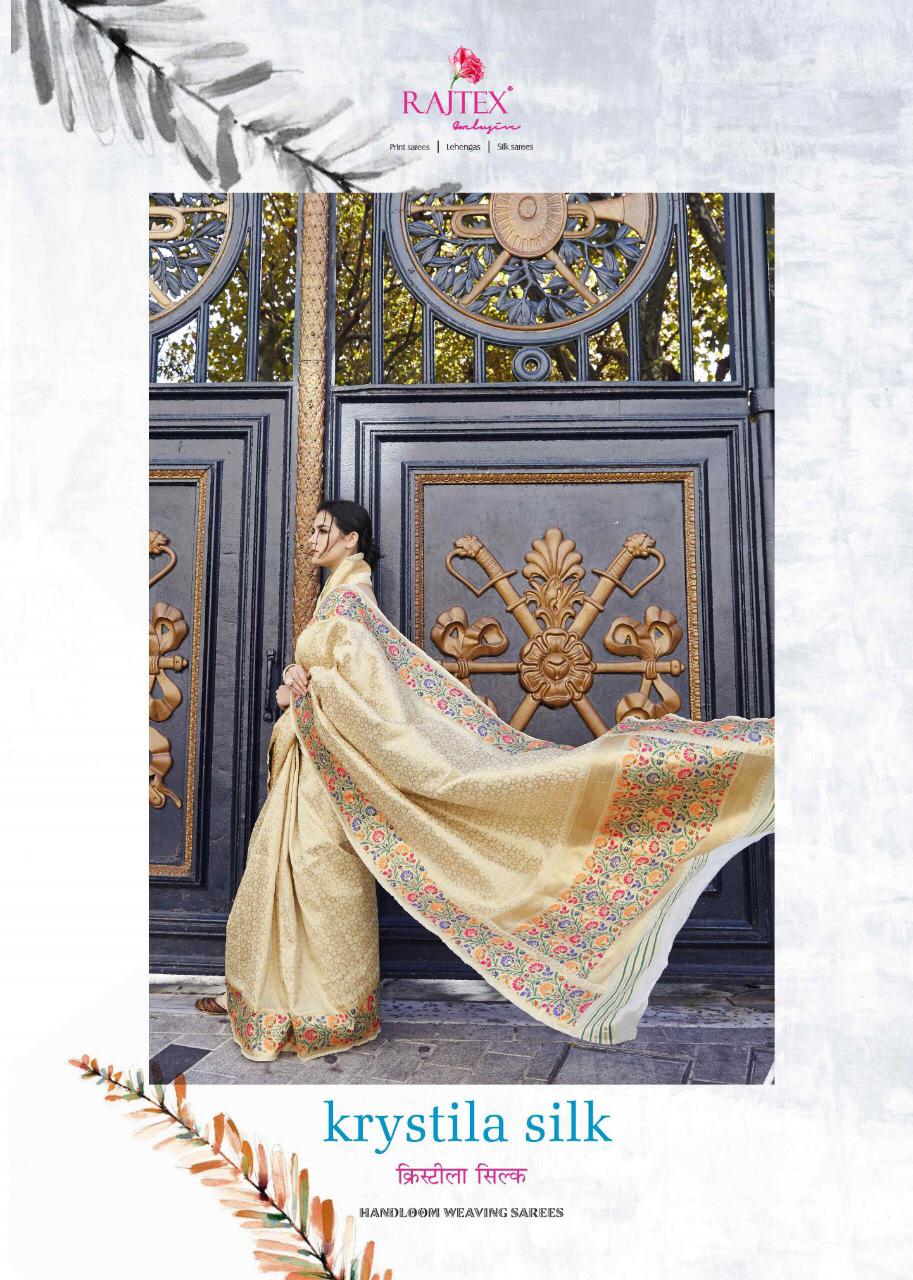 Krystila Silk By Rajtex 115001 Series Handloom Weaving Designer Saree