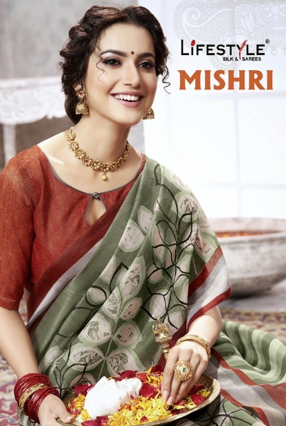 Lifestyle Launch Mishri Cotton Print Casual Wear Saree Exporter In Surat