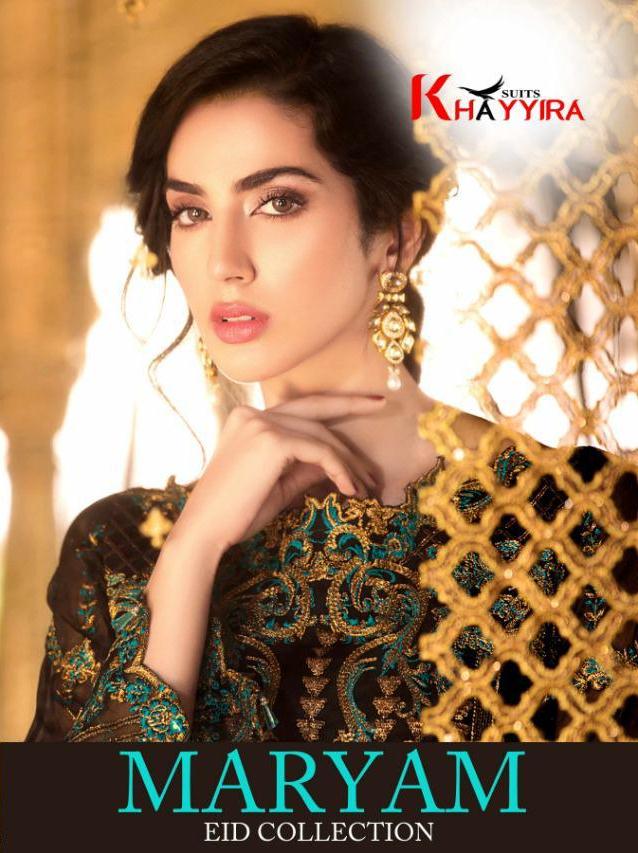 Maryam By Khayyira Suits Georgette Embroidery Pakistani Suit Eid Collection