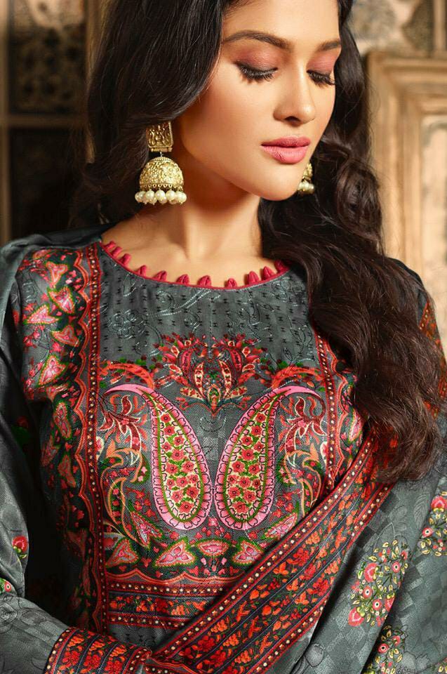 Mumtaz Art Kasheeda Kari Nx Jam Satin Karachi Style Suit Supplier