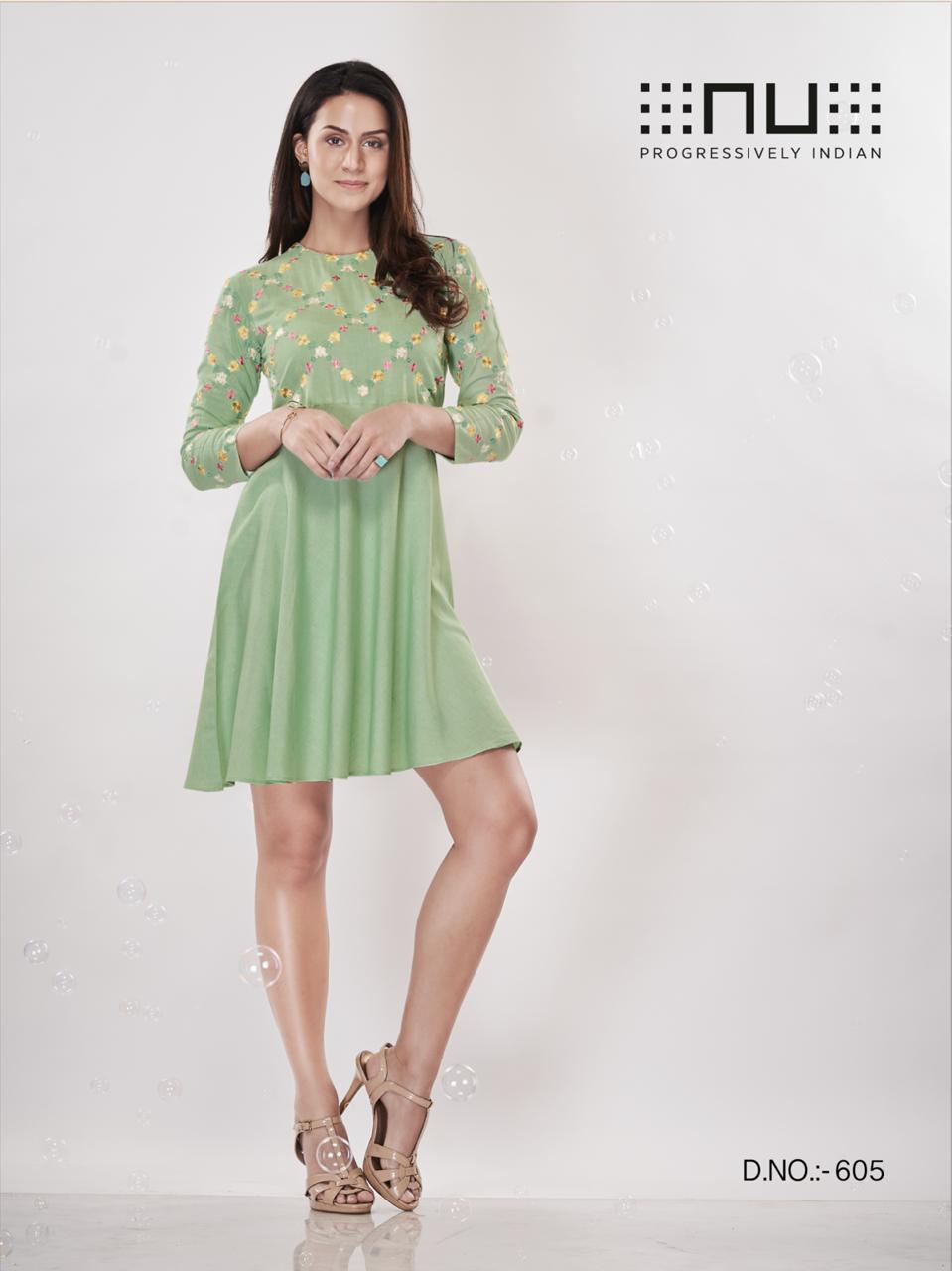 Nu Present Nu Vol 6 Rayon Most Stylish Short Pattern Stunning Kurti