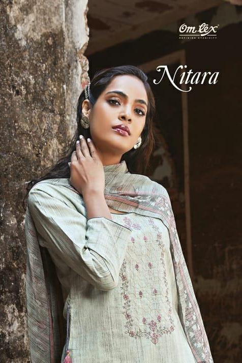 Omtex Nitara Lawn Cotton Digital Print 1221-1226 Series Designer Suit Wholesaler