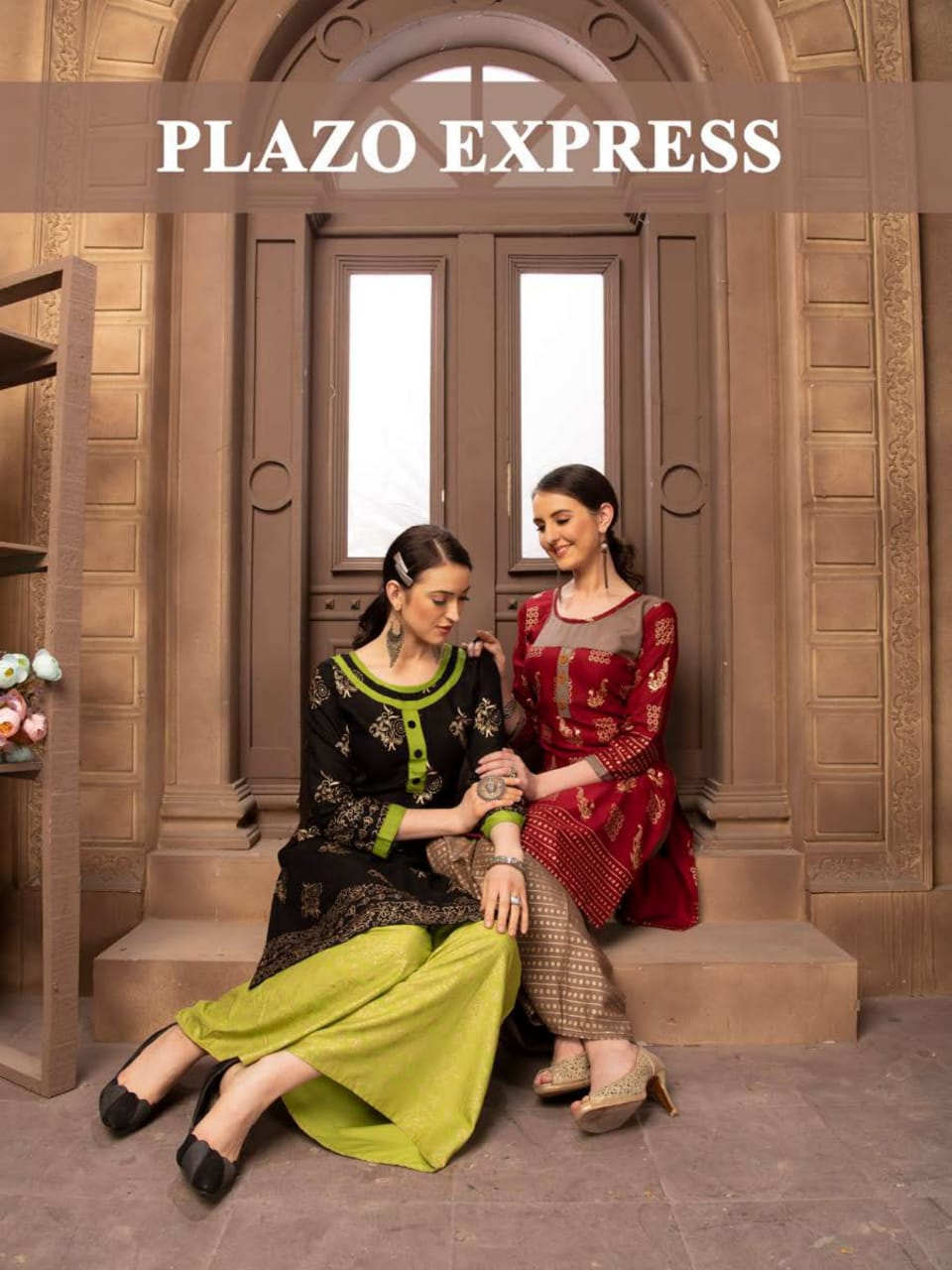 Plazo Express Latest Stylish Branded Rayon Kurti With Sharara Seller