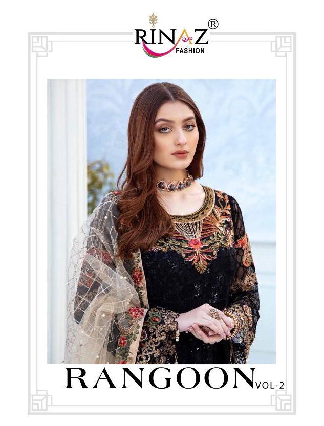 Rinaz Fashion Rangoon Vol 2 Georgette Embroidery Pakistani Dress Collection