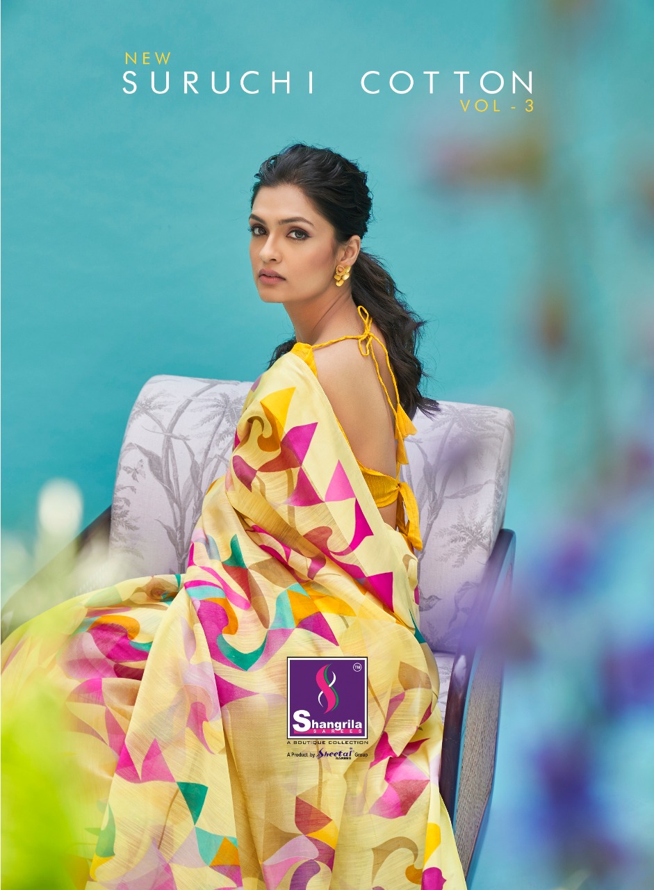 Shangrila Suruchi Cotton Vol 3 Linen Cotton Rich Saree Collection