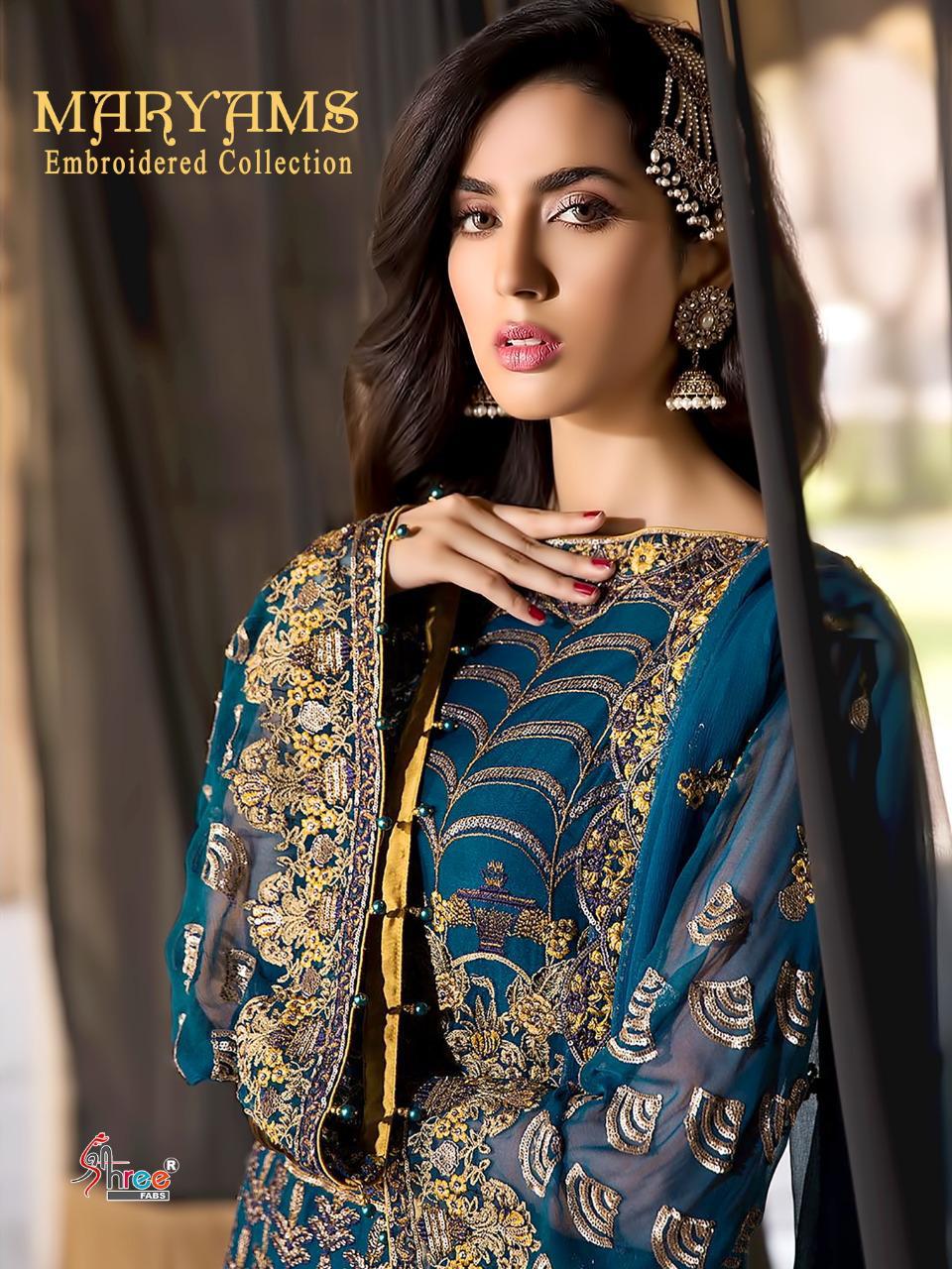 Shree Fab Maryams Embroidered Collection 9101-9107 Series Pakistani Dresses