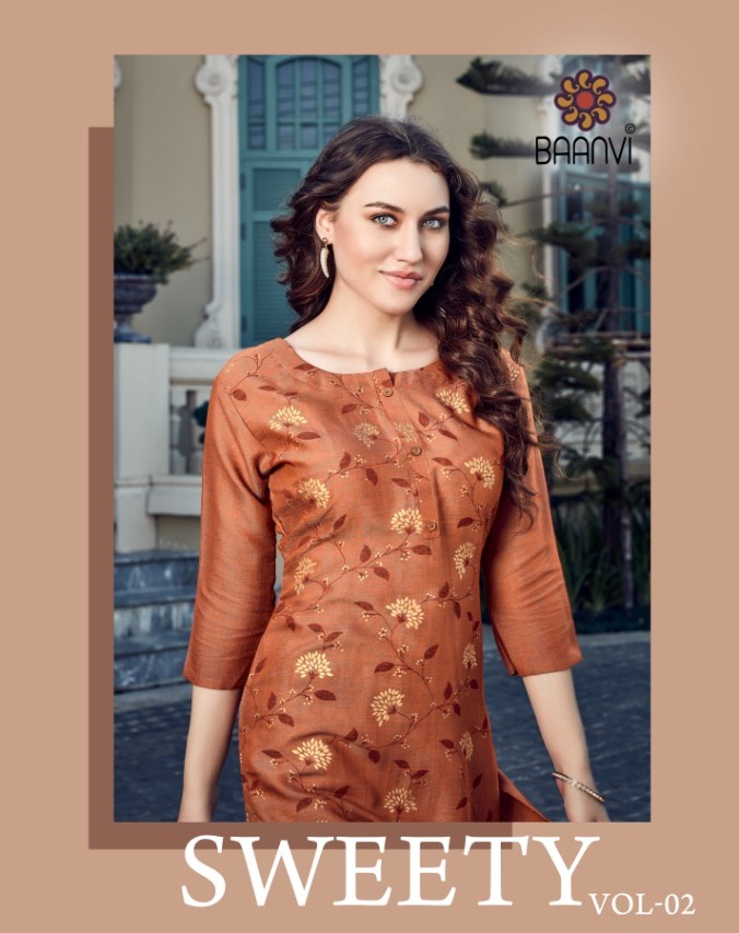 Sweety Vol 2 By Baanvi Rayon Designer Fancy Kurti Wholesaler