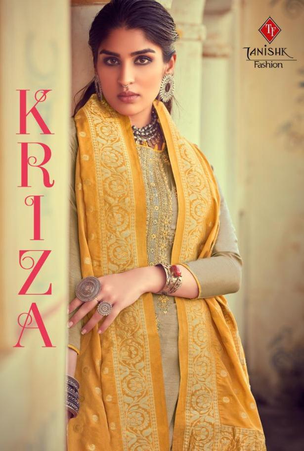 Tanishk Fashion Kriza Jam Satin Silk With Embroidery Work Suit Exporter