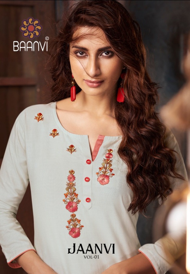 Baanvi Presenting Jaanvi Vol 1 Cotton Casual Wear Kurti At Chipest Rate