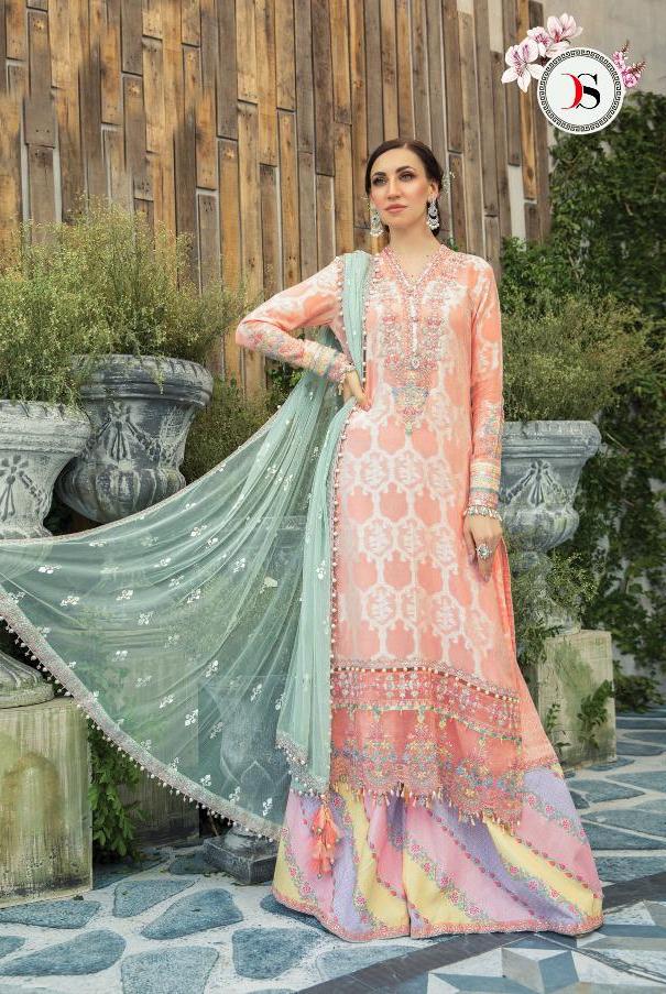 Deepsy Launch Maria B Lawn 3 Nx Jam Cotton Print 691-696 Series Pakistani Suit Concept