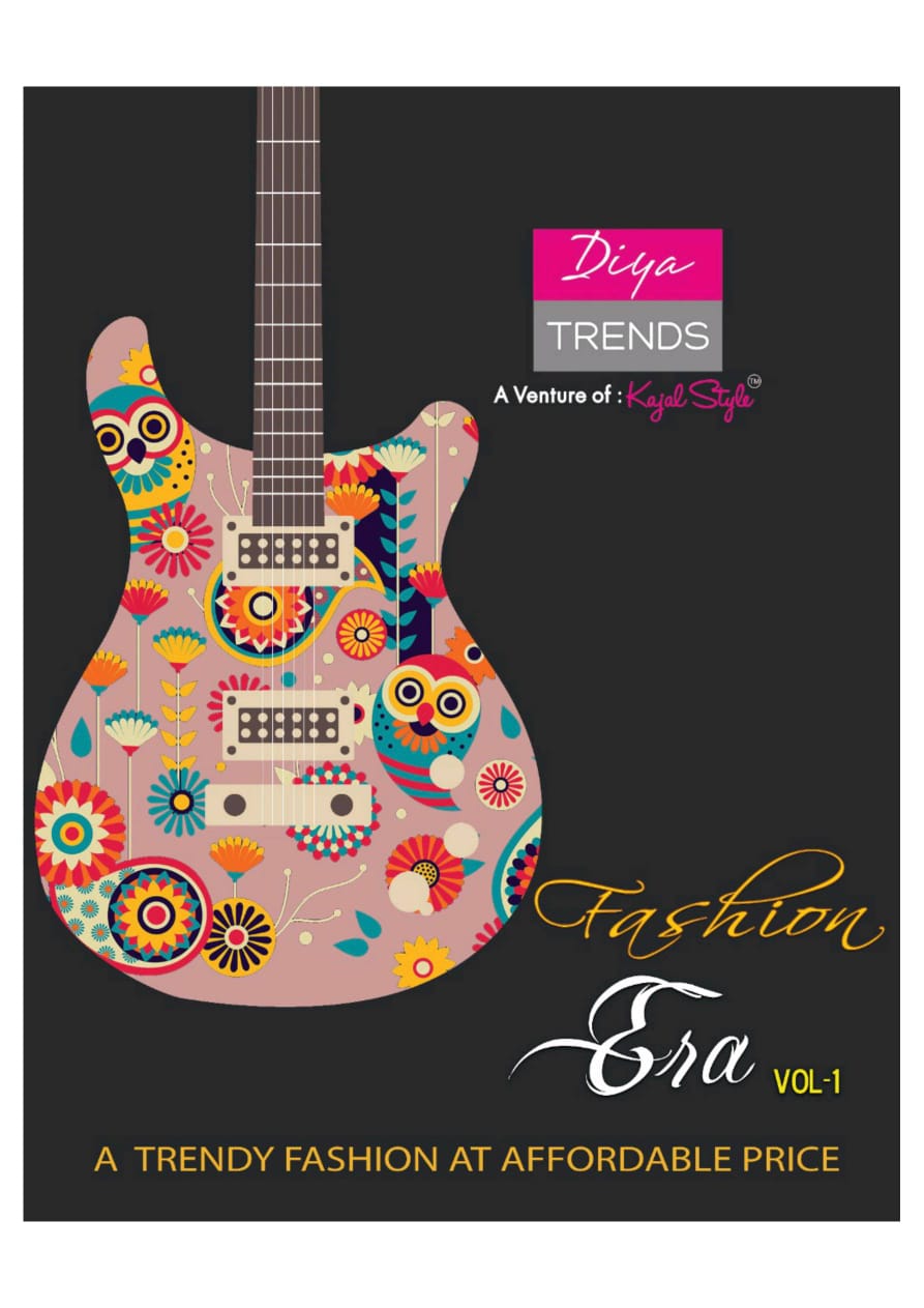 Diya Trends Fashion Era Vol 1 Rayon Print Kurti With Plazzo Sharara And Skirt Collection