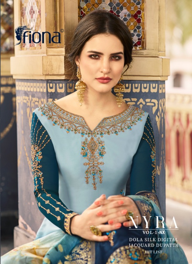 Fiona Nyra Vol 1 Nx Dola Silk Digital Party Wear Salwar Kameez