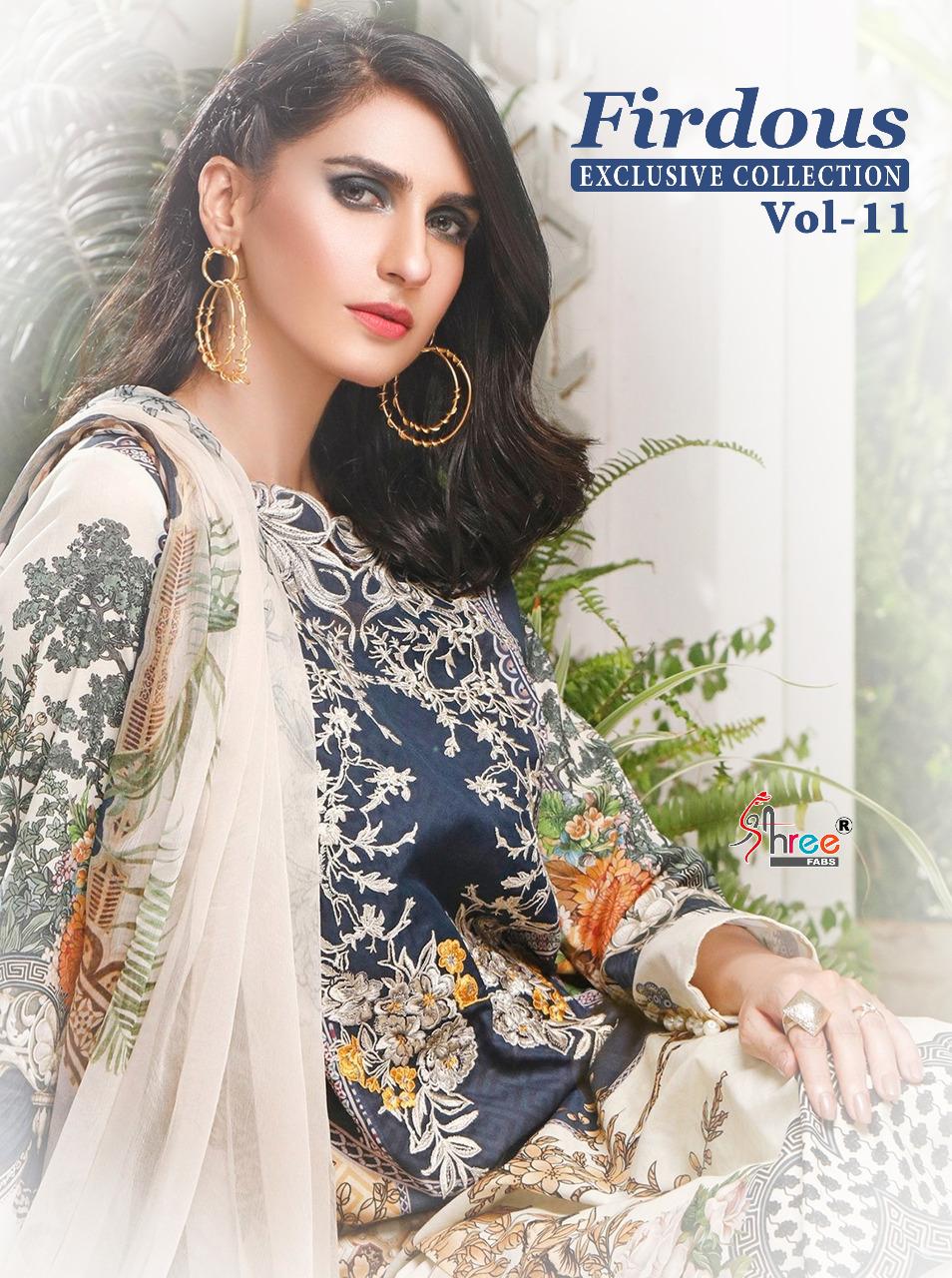 Firdous Exclusive Collection Vol 11 By Shree Fabs Jam Cotton Pakistani Dress Materials