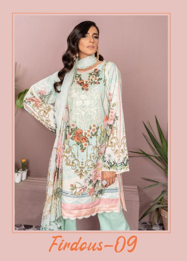 Firdous Vol 9 By Deepsy Jam Cotton Print Pakistani Suit Concept Wholesaler