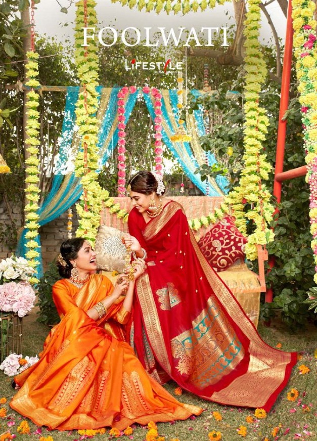 Foolwati By Lifestyle Lichi Silk Rich Pallu Heavy Look Saree Collection