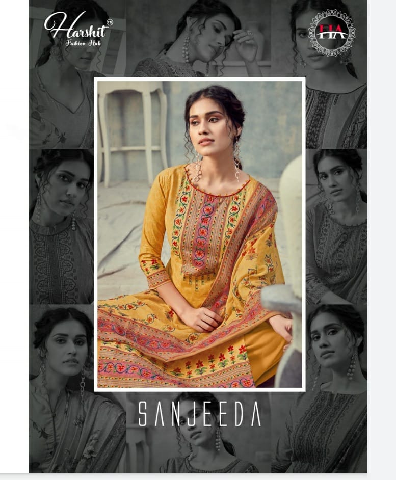 Harshit Fashion By Alok Suit Present Sanjeeda Cambric Cotton Digital Style Casual Wear Suit