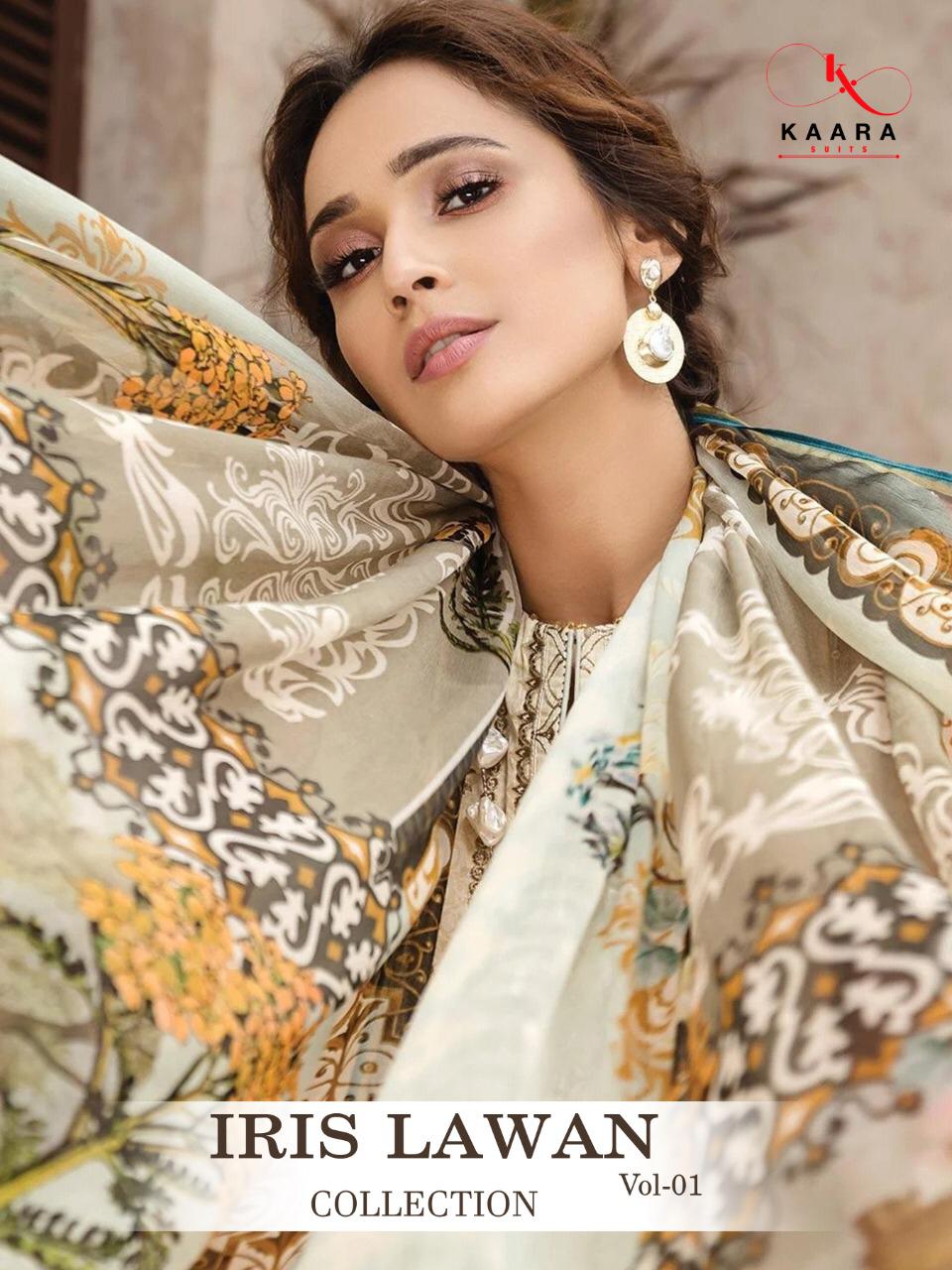 Iris Vol 1 Kaara Suits Jam Silk Pakistani Dress Materials Concept