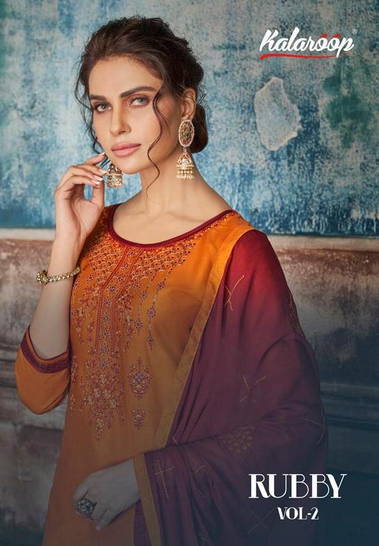 Kalaroop Kajaree Ruby Vol 2 Jam Silk Cotton Lehenga Style Latest Collection Of Salwar Suit